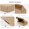 BIOBROWN 9x6x2" Small Shipping Boxes 25 Pack, Kraft Dots Corrugated