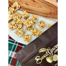 SweetGourmet Classic Old-Fashioned Peanut Butter Squares, Peanut Brittle Candy, 2 Pound