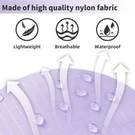 TIANZONG Travel Shoe Bag with Handle Holds 2 Pairs of Shoes, Shoe Packing Cubes for Travel (Purple, 2 Pack)