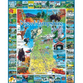 White Mountain Puzzles Best of New Hampshire - 1000 Piece Jigsaw Puzzle