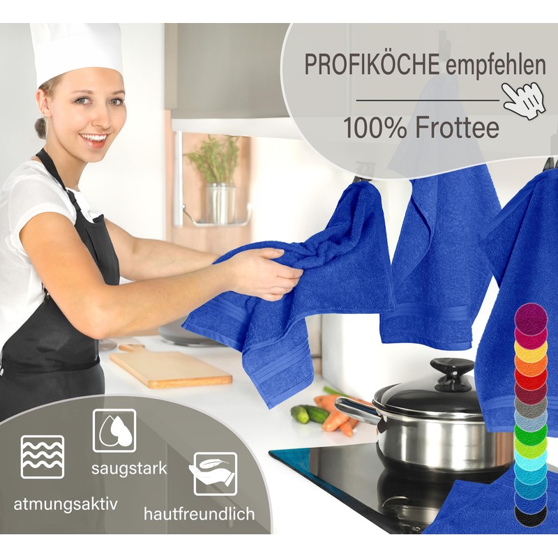 Lashuma Linz Kitchen Towels Cotton 50 x 50 cm Set