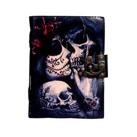 Book of Spells Vampire Lovers Leather Journal Antique Deckle Edge Paper Grimoire Printed Journal Spiral Gothic Notebook Book of Shadows Witchy Gifts for Men and Women (Vampire Lovers)