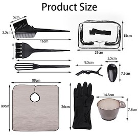 20 Piezas de Kit de Tinte para el Cabello, Kit de Blanqueamiento del Cabello, Set de Decoloración