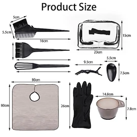 20 Piezas de Kit de Tinte para el Cabello, Kit de Blanqueamiento del Cabello, Set de Decoloración