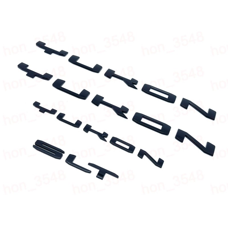 GMC Gloss Black Door Rear SLT Yukon Emblems Letters 2021-2024