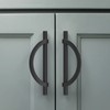 Amerdeco 10 Pack Matte Black Cabinet Pulls 5 Inch(128MM) Hole