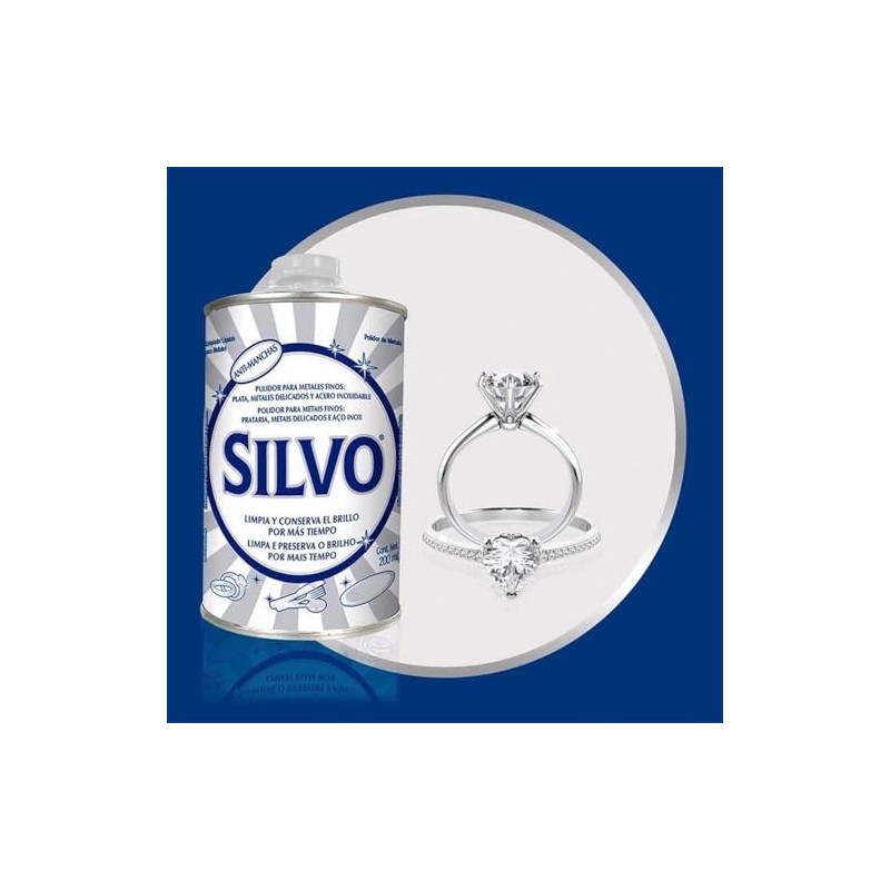 Silvo Pulidor para Metales Finos de 200 ml