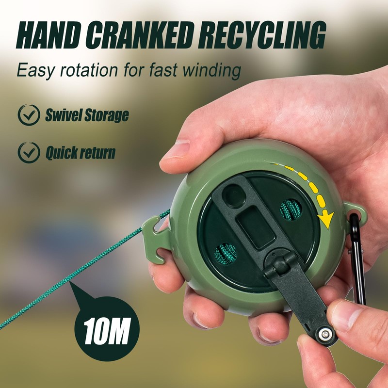SYWAN Retractable etractable Gear & Bow Hoist, 2pcs 33FT Retractable