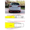 Silver Front and Rear 8 Sensors Car Reverse Parking Rader