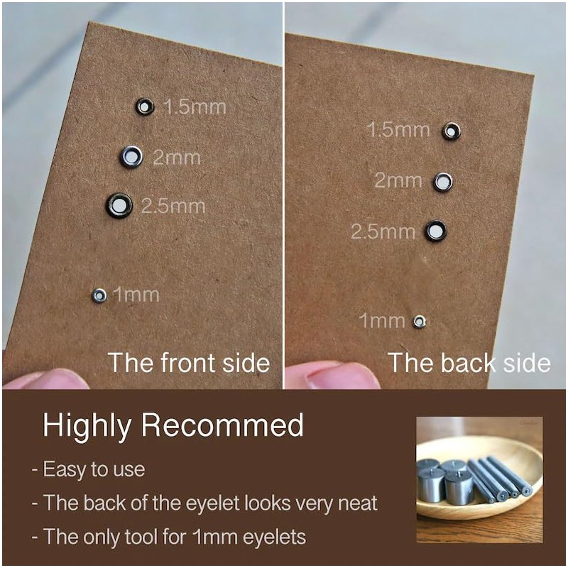 1.5mm (Inner Diameter) Super Tiny Eyelet, in 4 Colors, for