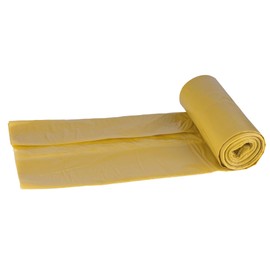 DONAU Eco Bin Liners 60 L Strong for Metal Plastic / Yellow / 10 Bin Bags / 1 Roll / Blue Angel Certified / 100% Recycled Material (LDPE) / Rubbish Bag Rubbish Bags