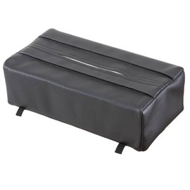 Napolex LF-142 Tissue Case, Sun Visor, Headrest, Armrest, Can Hang Grocery Bags, Genuine Leather, Black, Convenient Goods, Car Supplies