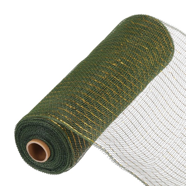 sourcing map 10 Inch Glitter Poly Burlap Mesh for Wreath,