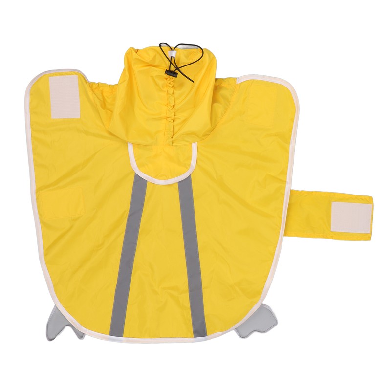 Hoodie Dog Raincoat Adjustable Reflective Windproof Lightweight Pet Rain Jacket