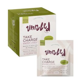 UNRULED - Matcha Blend Te Matcha en Polvo con Hongos Adaptogenos  Mushroom Blend con Hongo Melena de Leon y Hongo Cordyceps  MCT Oil y L-Teanina  10  