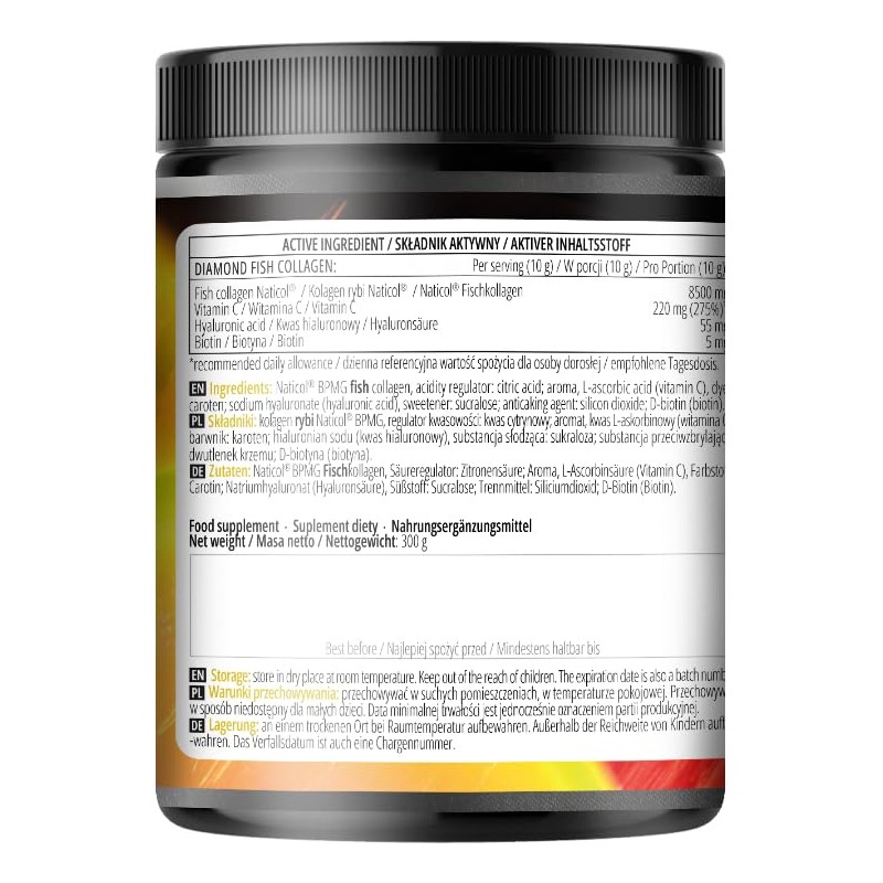 Diamond Fish Collagen 300g: Premium Fish Collagen 8500 mg Per