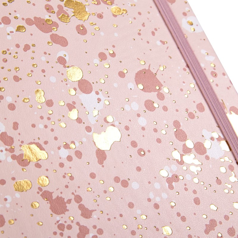 Idena Sparkle Rose 12250 Notebook, Squared, 14 x 20 cm,