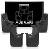 A-Premium - 4PCS Mud Flaps Splash Guards W/Hardware Compatible with