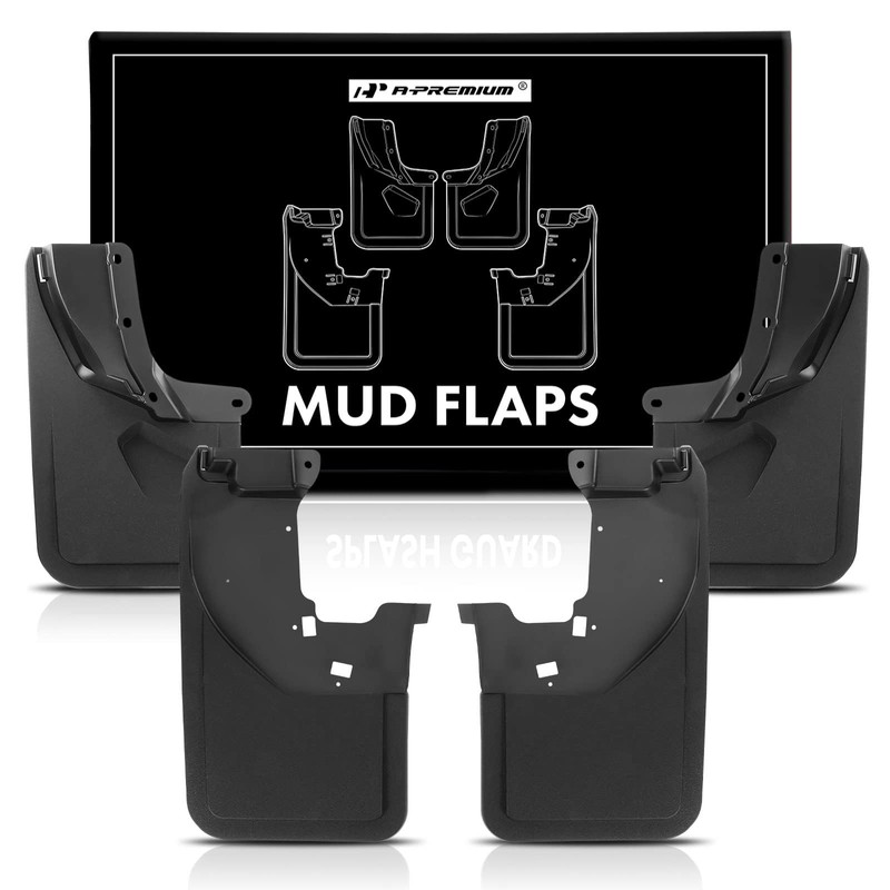 A-Premium - 4PCS Mud Flaps Splash Guards W/Hardware Compatible with