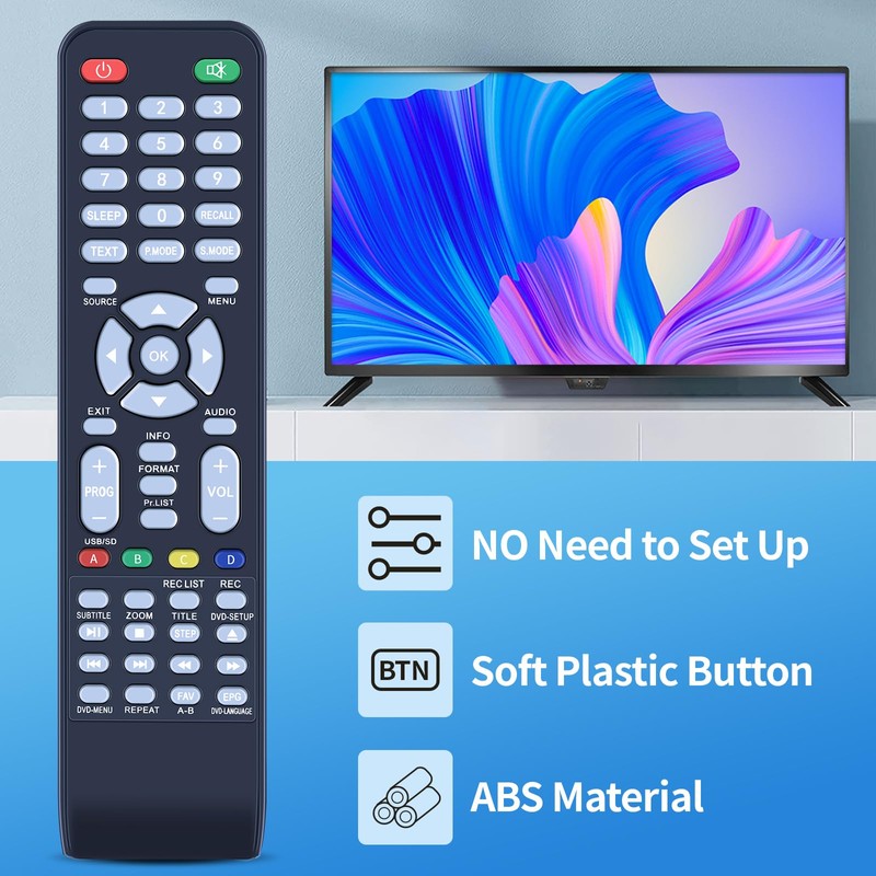 PZL Replacement Remote Control for Viano and VIVO Plasma, LCD,