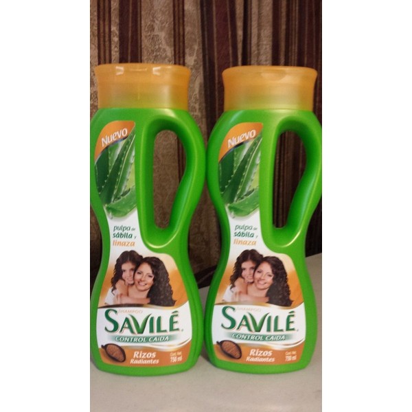 2 SHAMPOO SAVILE WITH ALOE PULP AND LINAZA (PACK OF
