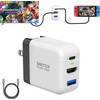 TreasLin Switch Replacement Dock, PD 36W USB C Charger for