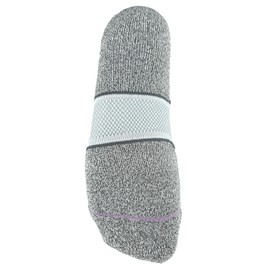 1000 Mile Men's Sock-twin Wh/Gry 2261w-medium (6-8) MILE RUN ANKLET SOCK TWIN PK WH GRY 2261W MEDIUM 6 8 , White, M UK