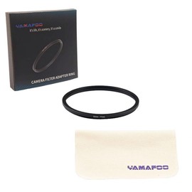 YAMAFOO 82mm to 77mm Step up Ring/Step Down Rings Filter Adapter for All Brands UV ND CPL Metal Ring Step-Up Rings Adapter Filter,Black (82-77)