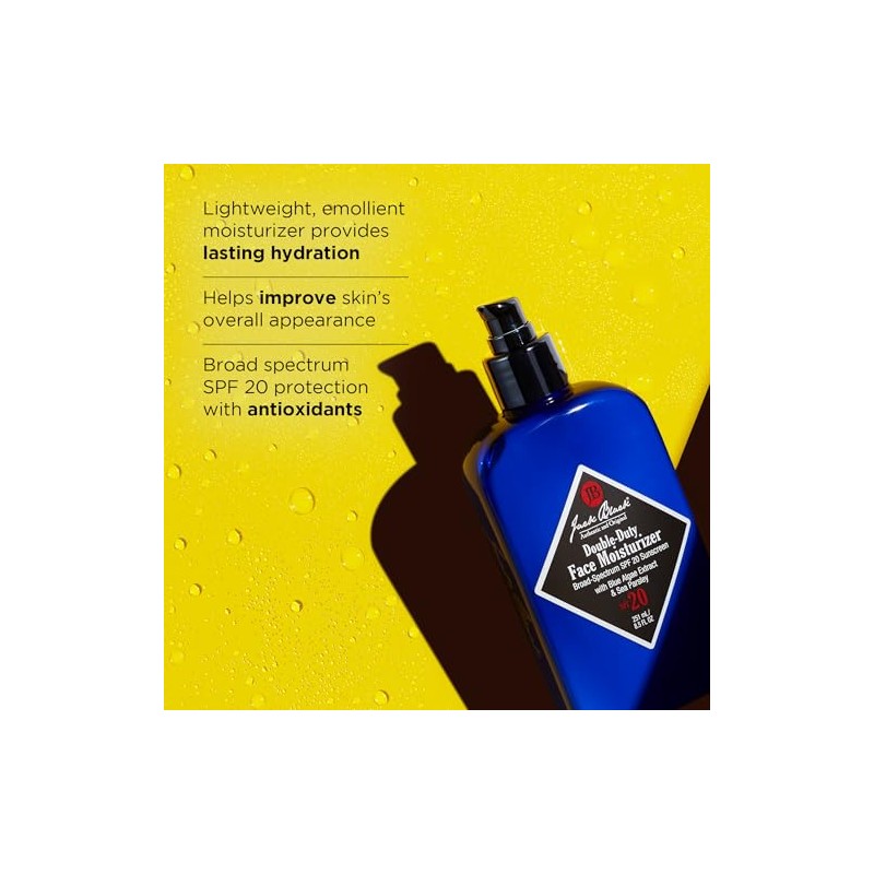 Jack - Hidratante facial doble de color negro SPF 20,