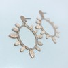 Fashion Jewelry E0860 Rose Gold Tone Metal Clear Rhinestones Deco