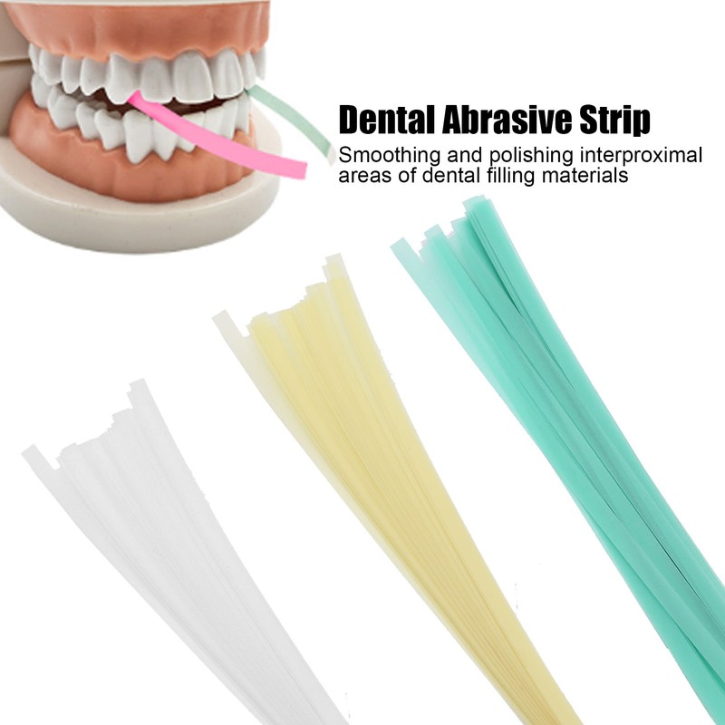 75pcs Dental Abrasive Strips Teeth Polishing Finishing Gloss Detal Supply