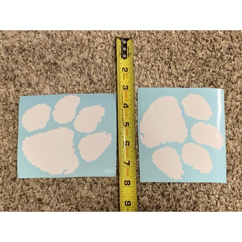 Clemson Tigers Full Size Football Helmet Decals