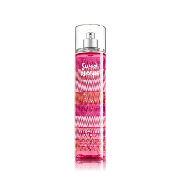 Bath and Body Works Fine Fragrance Mist Sweet Escape Strawberry Picnic 8 Ounce Full Size