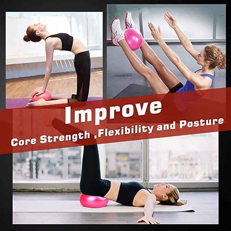 MOMPLUS Exercise Pilates Mini Yoga Balls Barre Small for Home