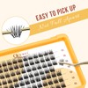 QUEWEL Lash Clusters 10mm Cluster Lashes Eyelash Clusters Soft and