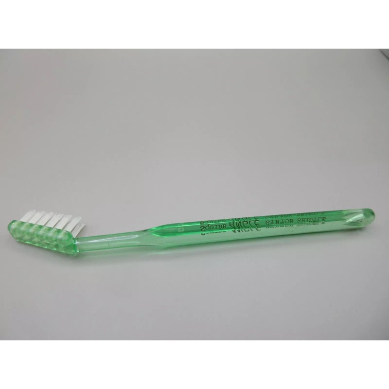 NEW! 1960s Vtg Squibb Angle Toothbrush Green NOS No Case