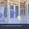Aopin Closet Rod Brackets, 25mm/1" Curtain Rod Ceiling-Mount Brackets, Stainless