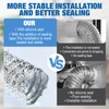 4 Inch Silver Dryer Vent Hose for Tight Space Includes
