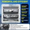 iLiving 12" Wall Mounted Shutter Exhaust Fan, Automatic Shutter, with