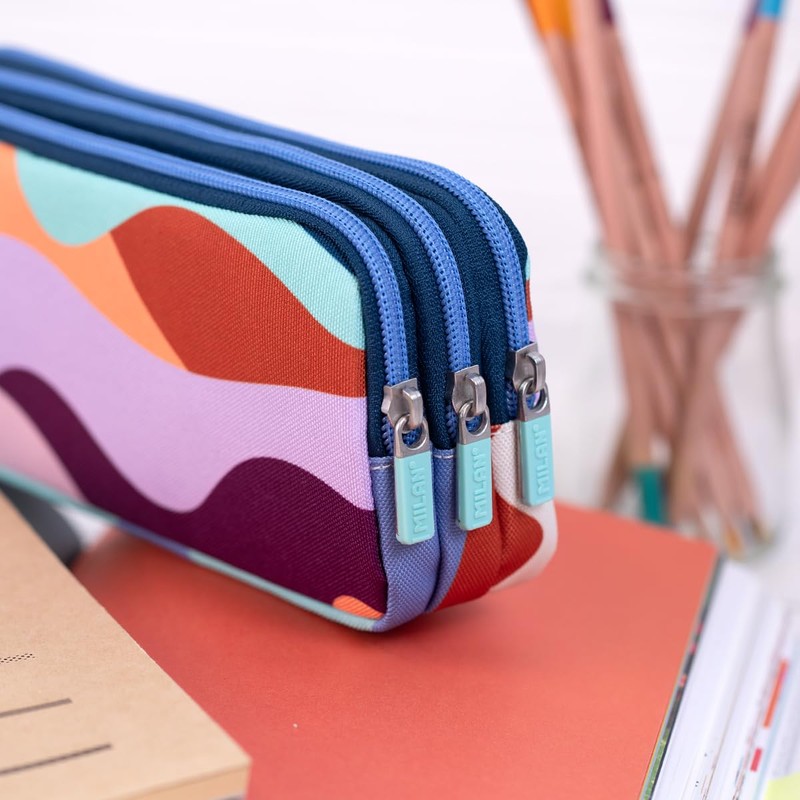 MILAN® The Fun Series 3 Zip Bag - Multi-Colour, Colourful,