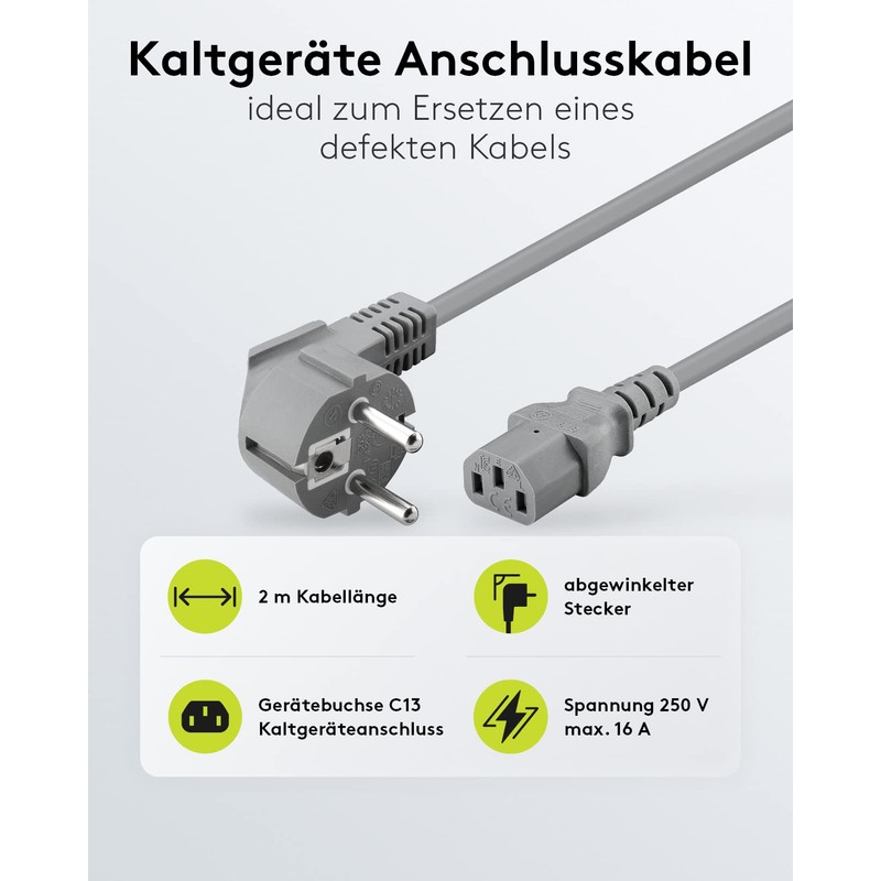 Power cable bulk R/A CEE 7/7 plug > IEC 320-C13