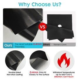 vaxusrtaet vaxusrtaet Stove Cover For LG Gas Stove Top Protector For Model LGLDG4315 LRG4115 LRG4113 LDG4313 LRGL5825, LSGL6335DF - Upgraded 0.4MM Thickness Stove Top Cover Guard With 2PCS Stove Gap Covers