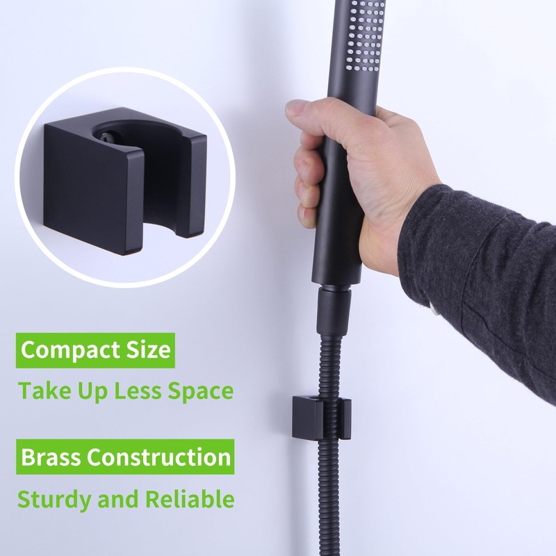 Angle Simple Shower Wand Holder, Brass Shower Head Hanger, Sprayer
