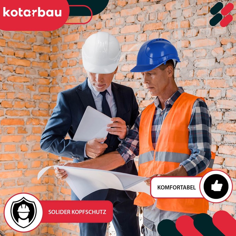 KOTARBAU® Protective Helmet Construction Helmet Adjustable Blue