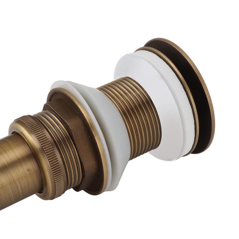 Bathroom Kitchen Sink Drain All Copper Pop Up Sink Drain