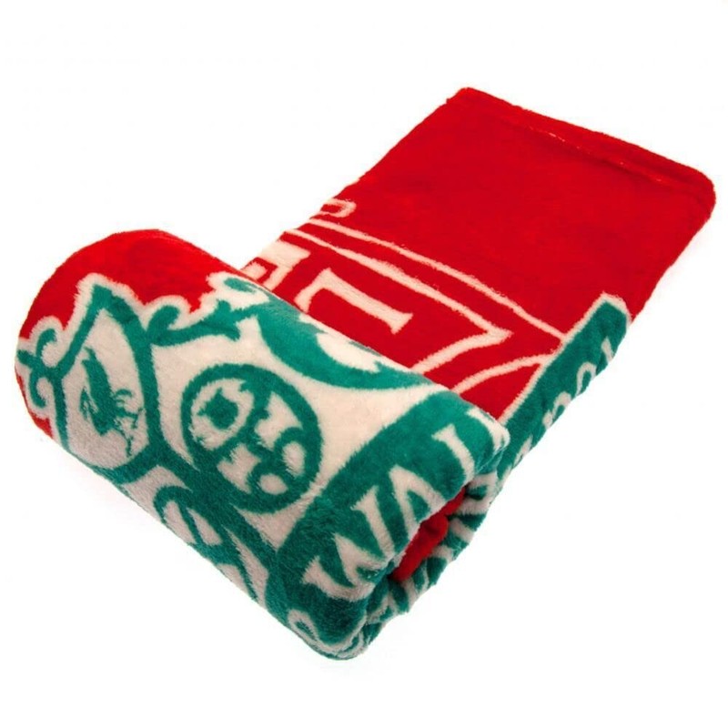 Liverpool FC Fleece Blanket - Boys - Red / White