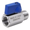 DERNORD 3/8 Inch Mini Ball Valve Stainless Steel Female x