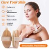 Vafada Wood Body Brush Set,20.6’’ Long Handle Bath Body Back