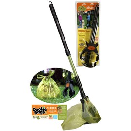 GoGo Stik ST, the Totally Clean Pooper Scooper - Poo Catcher. Small, Medium, Large Dogs. Scoop or Use as a Poo Catcher on Walks. Use Store Bags or Poop Friendly Dootie Bags.