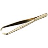 Pfeilring Tweezers Gold-Plated Cranked 9 cm Pack of 1